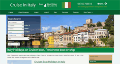 Desktop Screenshot of cruiseinitaly.com