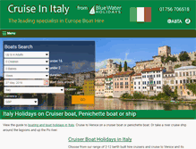 Tablet Screenshot of cruiseinitaly.com